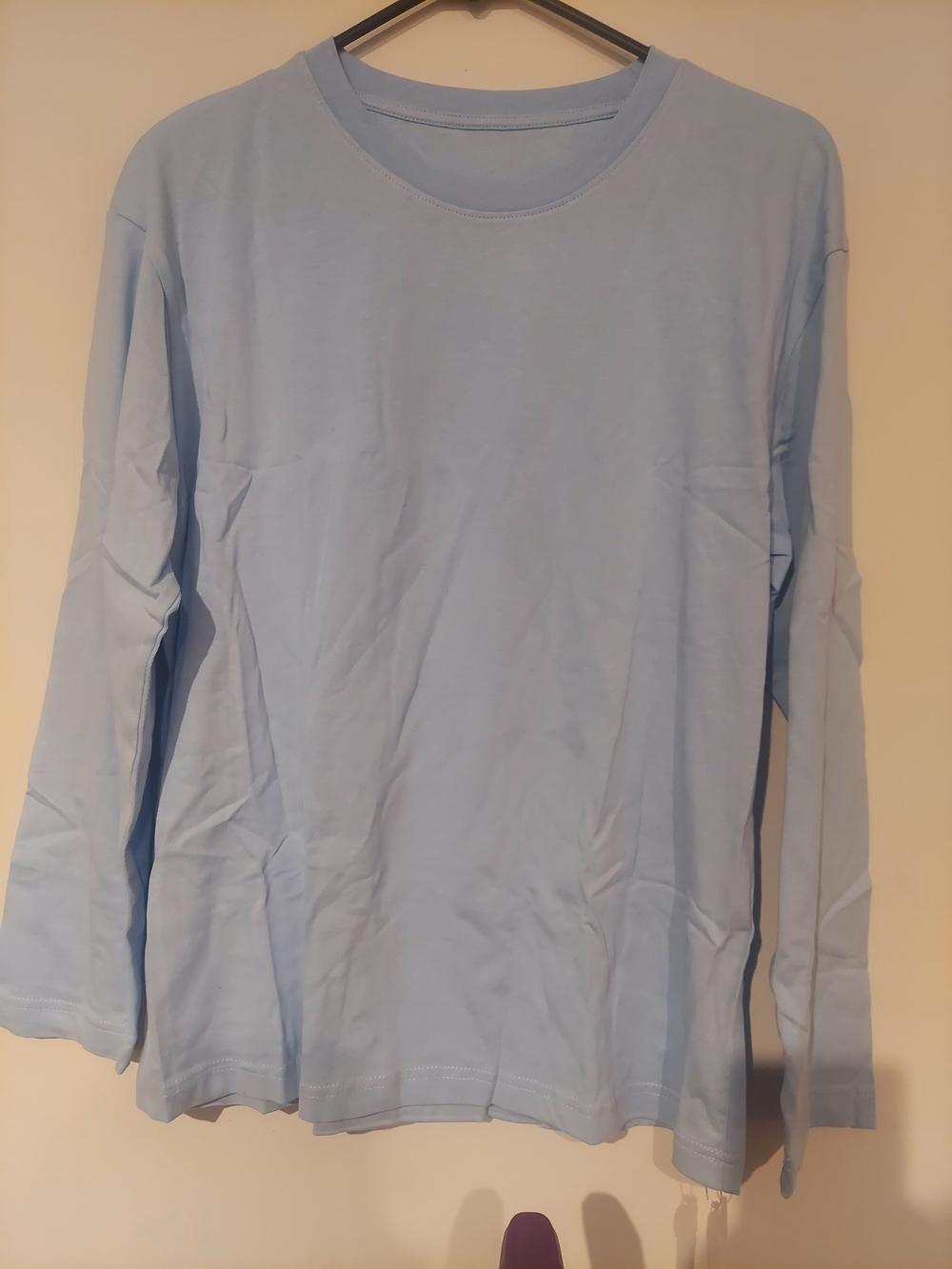 Everyday Lightweight Long Sleeve Tee - Pastel Blue